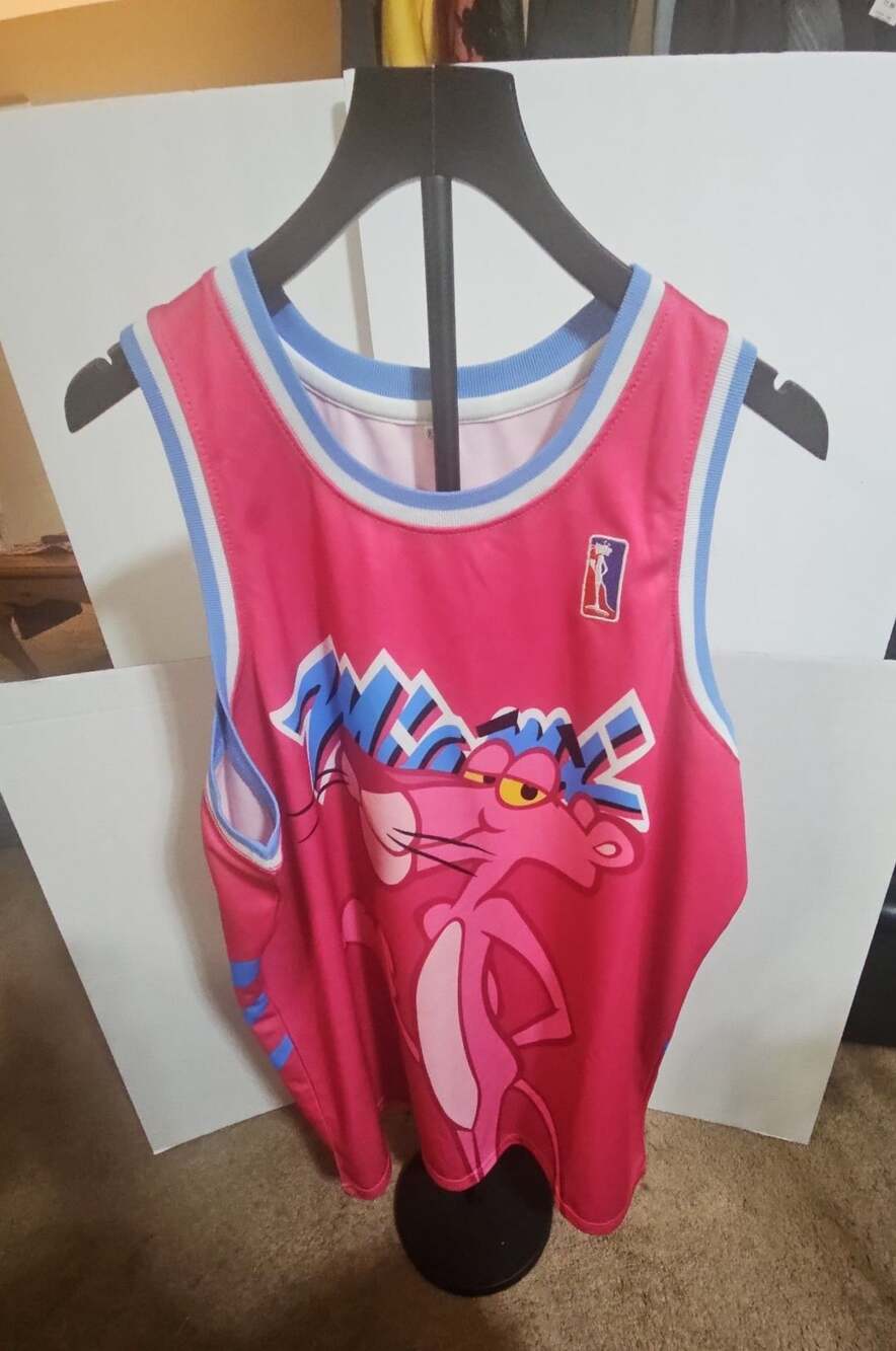 Pink Panther Miami Vice Basketball Jersey XXXL Pink #3